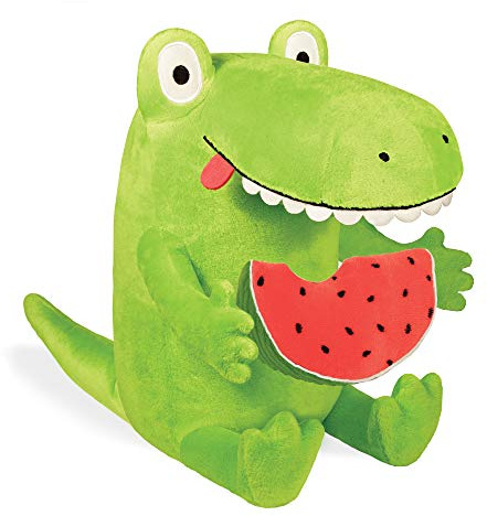 YOTTOY Contemporary Collection | Kroc and Watermelon Soft Stuffed Animal Plush Toy Pair – 8” & 4”
