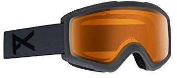 Anon Herren Snowboardbrille Helix 2.0 Non Mirror, Stealth/Amber, One Size, 18529100031