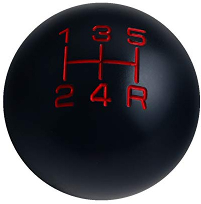 DEWHEL Sphere Shift Knob 5 Speed Velocity Short Throw Shifter 200 Gram Weighted Aluminum M12x1.25 M10x1.5 M10x1.25 M8x1.25 Black