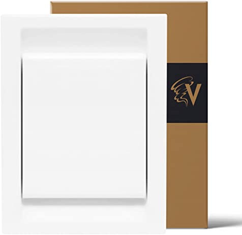 Saugdose AV Deco in vielen Farben verfügbar für Zentralstaubsauger Steckdose (Weiß)