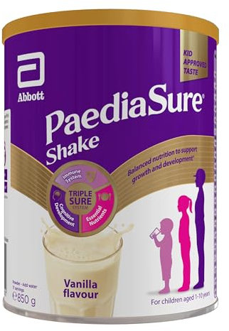 PaediaSure Shake – Vanilla Flavour – 850g – Balanced Nutritional Supplement Drink – Multivitamin for Kids – With Protein, Carbohydrates & Minerals – Supports Growth & Development – Vegetarian