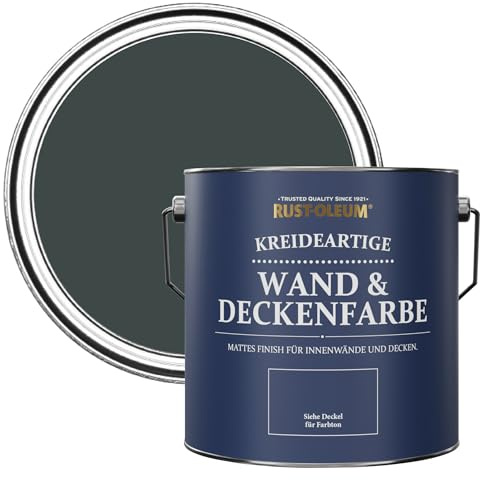 Rust-Oleum Black Matt Emulsion Wall Paint - Black Sand 2.5L