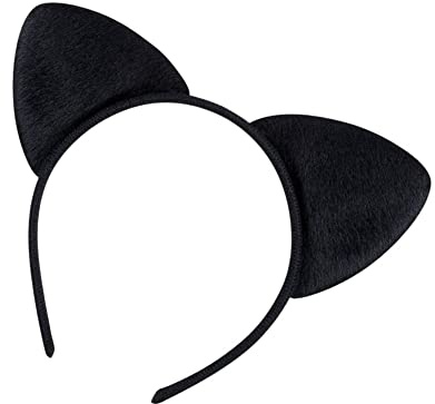 KOMUNJ Pannband för kattöron, katt, hårband, hårsmycke, för flickor, damer, kostym, fester, dekoration, 1 st
