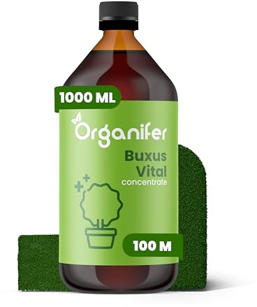 Buxus Vital 1000 Ml - Concentrado Para Setos De 100 Metros - Polilla Del Boj - Oruga Del Boj - Boj - Moho Buxbom - Resistente - Fertilizante - Fertilizante Para Plantas - Organifer