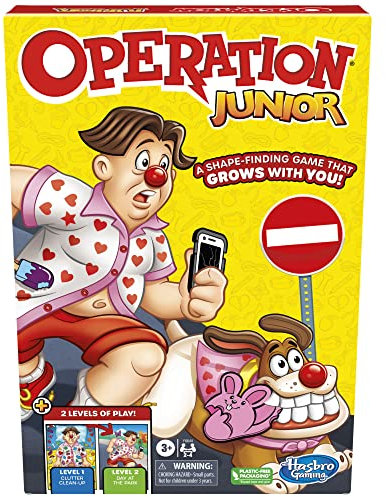 Hasbro Gaming Operation Junior Board Game | Operation Game for Younger Kids | Ages 3 and Up | 2 to 4 Players | Preschool Games | Fun Games for Preschoolers