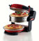 Ariete 927 Pizzeria Ariete, Forno pizza doppio, 2300 W, 2 pietre refrattarie, 2 pizze in 4 minuti, 2 termostati, Diametro 32 cm, 5 livelli di cottura, 2 pale in acciaio inox, Rosso