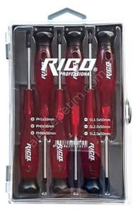 Rico KK1969 Kraft Uhrmacher-Schraubendreher-Set 6pcs 50mm