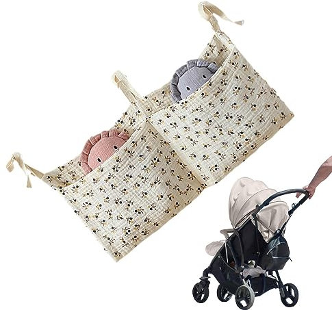 Yulokdwi Babybett-Organizer - 2 Taschen Multifunktionaler Windel-Caddy | Nachttisch-Caddy für Wickeltisch und Babybett, Organisation im Kinderzimmer und Windelaufbewahrung