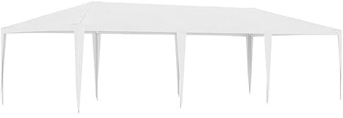 Rantry Tendone per Feste 4x9 m Bianco, Gazebo da Giardino Pieghevole per Giardino Balcone Terrazzo Decorazione da Mobili