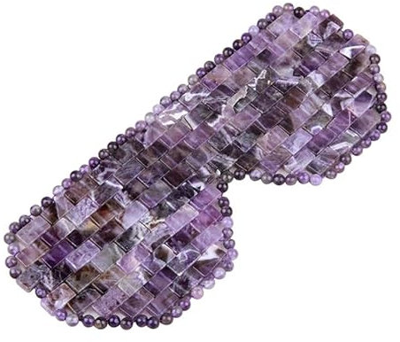 Natürliche Jade-Maske, Rosenquarz, Augenmaske, Naturstein, Amethyst-Maske