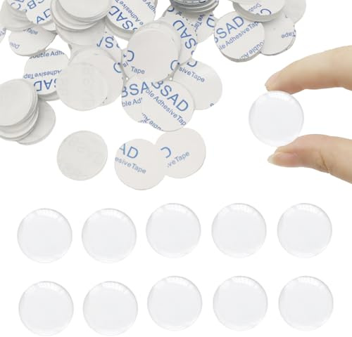 50 Stück Gummipuffer Selbstklebend Türpuffer Selbstklebend Möbelpuffer 25mm Gumminoppen für Glasplatten Rund Elastikpuffer Transparent Schutzpuffer Anschlagdämpfer für Türschränke Schubladen Wände