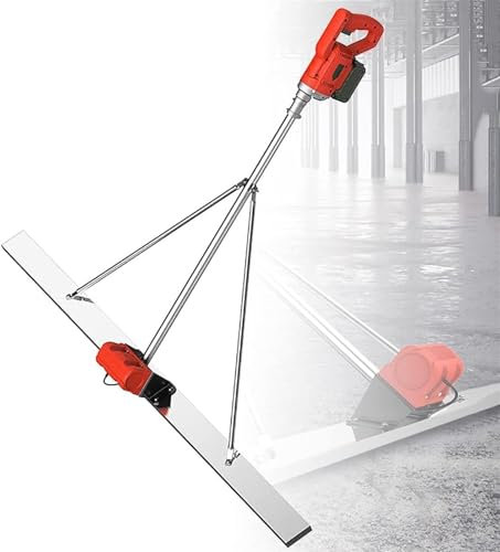 Power Screed Vibrierendes Beton-Finishing-Werkzeug, 150 cm Klinge, kabelloses elektrisches Bodennivellierungslineal mit Schaber for die Betonbehandlung