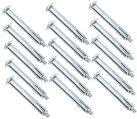 SKISUNO 15pcs Expansion Bolts Driveway Anchor Screws Speeds Bumps Asphalt Fasteners 80x100mm for Ground Lock Installation