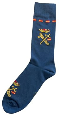 Calcetines Guardia Civil, Bandera de España, 82% Algodón Peinado, 15% Poliamida, 3% Elastano.