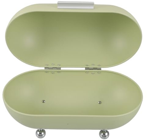 IMIKEYA Light Green Iron Bread Box for Kitchen Counter Storage