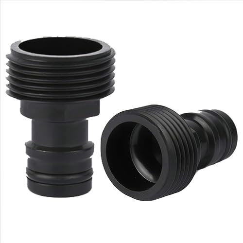 ZhiheHui 2 PCS Thread Water Tap Hose Adapter 3/4 Inch Male Hose Pipe Connector， Garden Tap Connector，Adapter for Irrigation Devices with Internal Thread 3/4