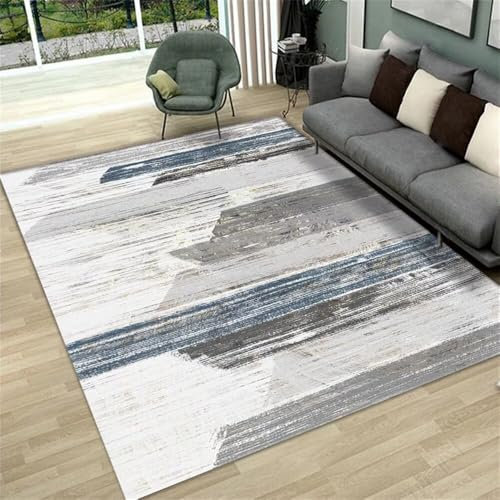 RUGMRZ Teppich Mädchen 130X190Cm Baby Carpet Grau Teppische Modern Auslegware Dekoartikel Wohnzimmerabstrakte Wohnzimmerdeko rutschfest Und Schmutzabweisend