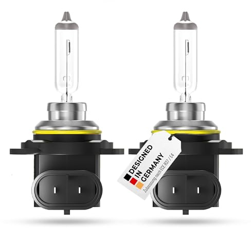 alca® Halogenlampe HIR2, 2 Stk. 12V 55W, Sockel Px22d | 2er-Set, Leuchtmittel für Scheinwerfer, Fahrzeug-Lampe im Auto, Plus 100% mehr Helligkeit, 3400 K