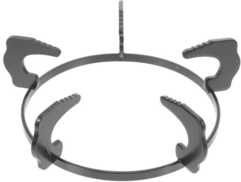Rejilla de Gas Antideslizante de Hierro Negro para Estufa | Base Estable para Ollas y Wok, Estructura Fácil de Desmontar, Accesorio de Cocina
