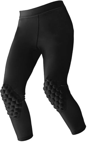 predolo Leggings a Compressione per Ragazzi, Pantaloni Sportivi Multiuso, Flessibili, per Bici da Equilibrio, Protezione dagli Urti, YS Nero