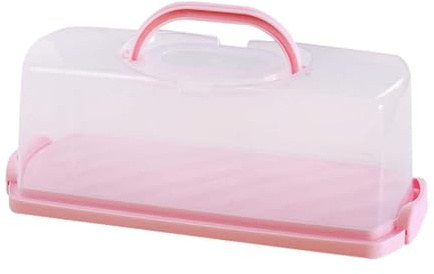 VUIUYOIES Contenedor transparente para pasteles enrollables para un almacenamiento seguro de pasteles, celebraciones de bodas, cumpleaños o picnics. La caja embalaje para es lo suficientemente