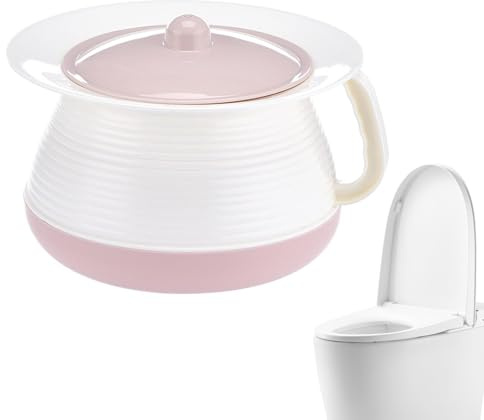 Orinal para mayores Orinal Portátil Inodoro | Con Tapa Y Asa para mujeres, niños y ancianos, dormitorio, hogar, camping, senderismo, viajes en carretera