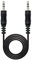 NanoCable 10.24.0100 - Cable audio estereo, JACK 3.5/M-JACK 3.5/M, macho-macho, negro, 0.3mts