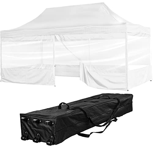 INSTENT Alu-Pavillon 3 x 6 m Pro 4 Seitenteile wasserdicht UV-Schutz 50+, weiß