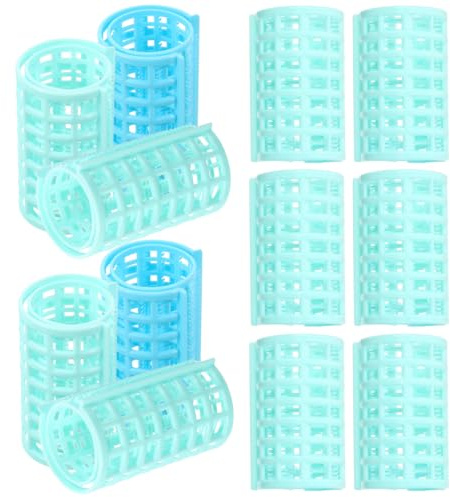 Frcolor Plastic Hair Roller DIY Hair Styling Tools Self Grip Styling Roller for Women,12pcs(Random Color)