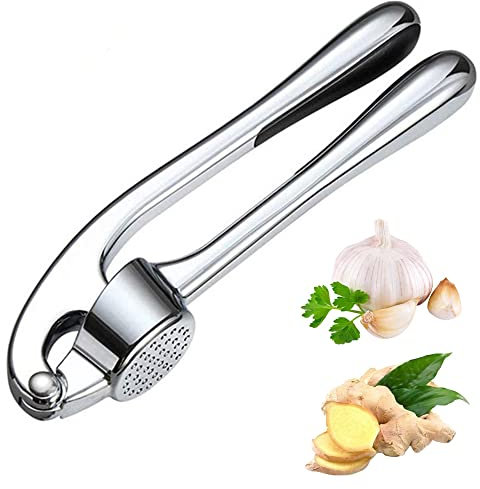 Pressa Per Aglio In Lega Di Zinco, Spremiaglio Manuale, Semplice Spremiaglio, Trita Aglio e Zenzero, Schiaccia Aglio Professionale, Spremere l'Aglio, per La Cucina, Zenzero, Aglio