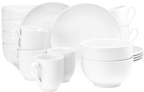 Seltmann Weiden Frühstück-Set 18-teilig Amina Weiß