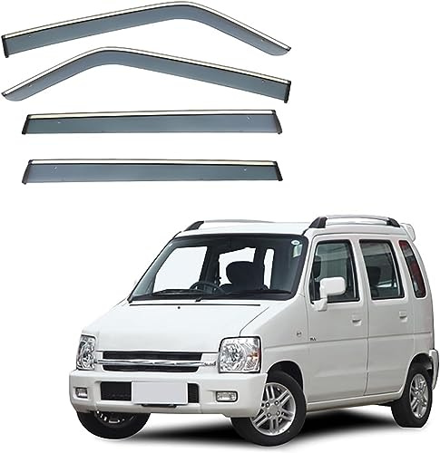 HASKDHN Windabweiser für Suzuki Wagon R MK1 1993-2007, Regenabweiser, Auto Seitenfenster, Accessoires