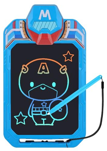 NOBES LCD Writing Tablet Drawing Tablet for Kids Toys Age 3 4 5 6, New Model America Hero Drawing Pad for Kids 10inch, Toddler Doodle Board, Boys Girls Educational Learning Toys, Gift for Children
