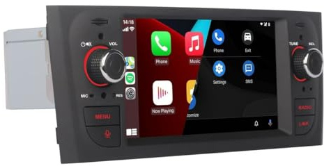 Autoradio per Fiat Grande Punto 2005-2009 con Wireless CarPlay Android Auto Stereo per Fiat Linea 2007-2011 Bluetooth/Mirror Link/FM/AM/USB