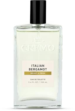 Cremo Cologne For Men - Italian Bergamot Mens Cologne Spray, A Combination of Italian Bergamot, Neroli Blossom, and Fresh Vetiver, Multi-Layered Signature Men's Fragrances, 3.4 Fl Oz