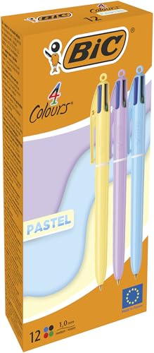 BIC Gelschreiber, Pastellfarben, 0,32 mm, 12 Stück, Marke EAN: 3086123740297