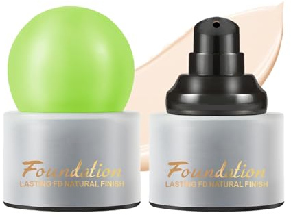 Fond De Teint Couvrant Imperfections - Korean Makeup, Fondation Hydratant, Imperméable, À L'Épreuve De La Sueur, Maquillage Impeccable Toute La Journée (#1, 30g)