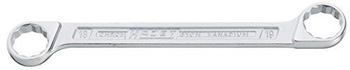 HAZET 610N-10X11 125.3 mm Hexagon Traction Profile Polished Head Double Box-End Wrench - Chrome-Plated