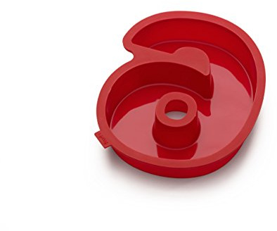 Lékué Molde repostería número 6 y 9 pastel, silicona platino Rojo