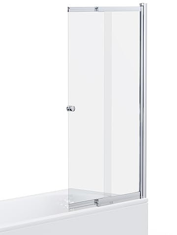 Sliding Bath Shower Glass Extending Screen Reversible Door Panel