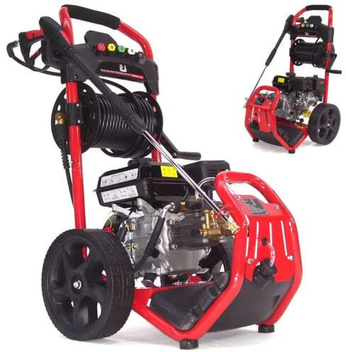 Apex Benzin Hochdruckreiniger 180bar 7PS Benzinmotor Dampfstrahler 20m 5 Düsen 56029 AWZ