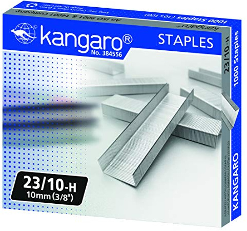 Kangaro 13/10-H set med 1 000 häftklamrar 10 mm