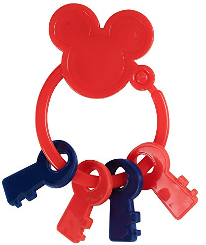 Disney Mickey Mouse Key Shape Keyring Teether