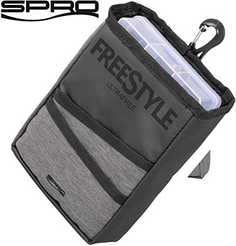 SPRO Freestyle Ultrafree Box Pouch 21x6x15cm - Kunstködertasche für Kunstköder, Angeltasche für Blinker, Wobbler & Gummifische