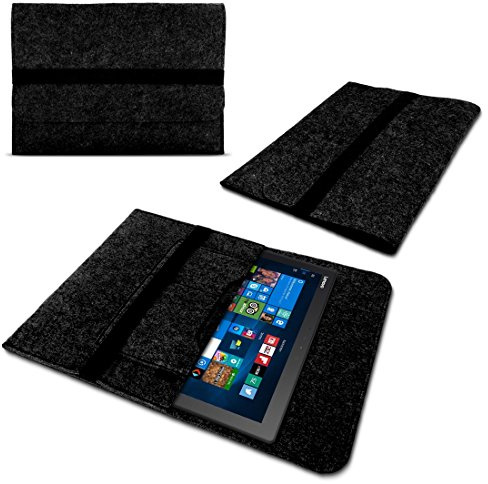 Tablet Schutzhülle kompatibel für Lenovo ThinkPad X12 Detachable 12.3 Tasche aus Filz mit Innentaschen Sleeve Hülle Cover Schutz Case
