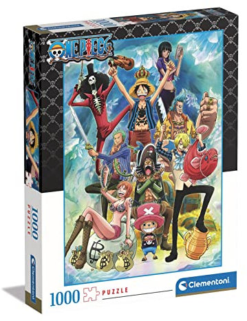 Clementoni - 39725 - Puzzle Anime One Piece - Jigsaw Puzzle 1000 Pieces, Jigsaw Puzzle For Adults - Made In Italy