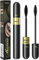 Mascara 2 Brosses, Mascara 2 en 1 pour un effet naturel d'allongement et d'épaississement,Cils extra longs imperméables,Cils épais et volumineux, Longue durée, anti-bavure（1 Pcs）