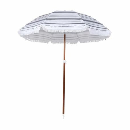 Parasol a franges inclinable，Parasol inclinable parasol de jardin rond，anti-UV mât démontable， 8 baleines ，- style vintage, avec franges polyester haute densité ( Color : A , Size : 180*235cm/5.9*7.7f