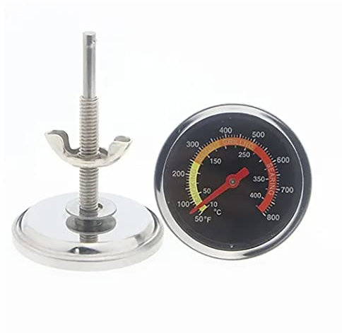 Grill BBQ Grill Thermometer Temp Gauge Temperatur Beständiges Küchen Thermometer Bimetall Ofenthermometer mit Halterungsbasis