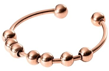 Purelei Antistress Anello Shade (oro rosa) – Anello antistress donna in acciaio inossidabile resistente – Waterproof – Misura 50-60 – Anelli di moda per il tuo look personalizzato